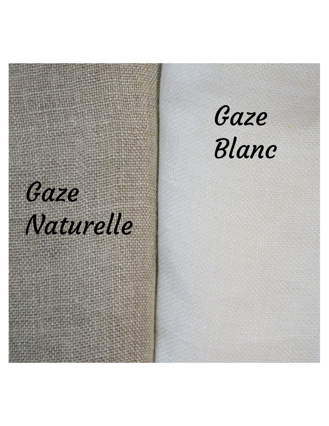 GAZE  toile à beurre en chanvre, qualité supérieur 85 gr/m²