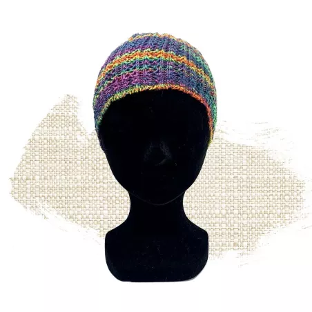 Bonnet tricot pur chanvre