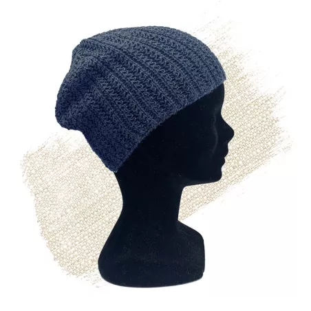 Bonnet tricot pur chanvre