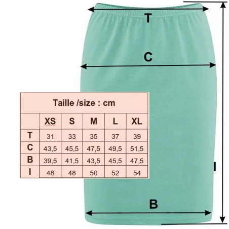 Jupe chanvre / coton bio