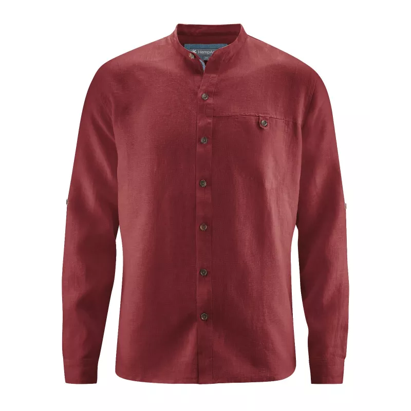 Chemise col mao - Pur chanvre