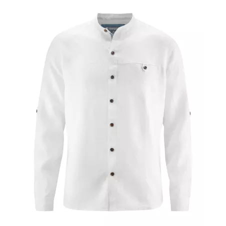 Chemise col mao - Pur chanvre