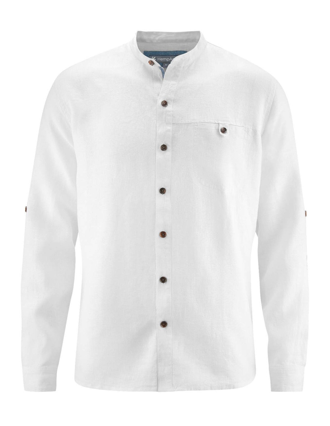 Chemise col mao - Pur chanvre