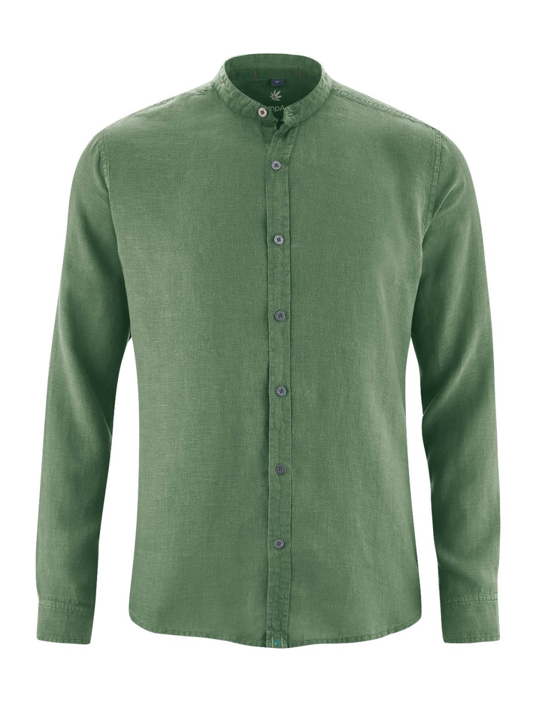 Chemise 100% chanvre Col "mao" homme