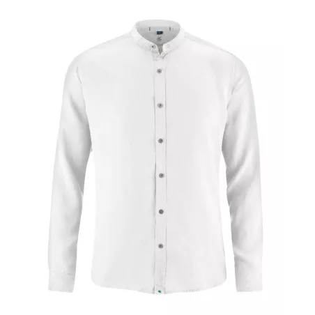 Chemise 100% chanvre Col "mao" homme