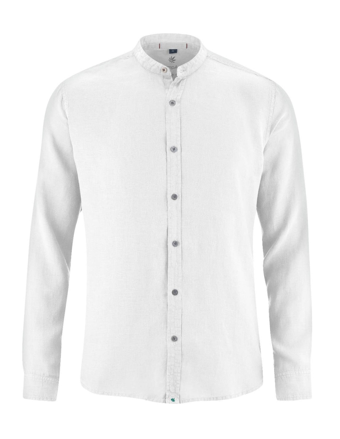 Chemise 100% chanvre Col "mao" homme