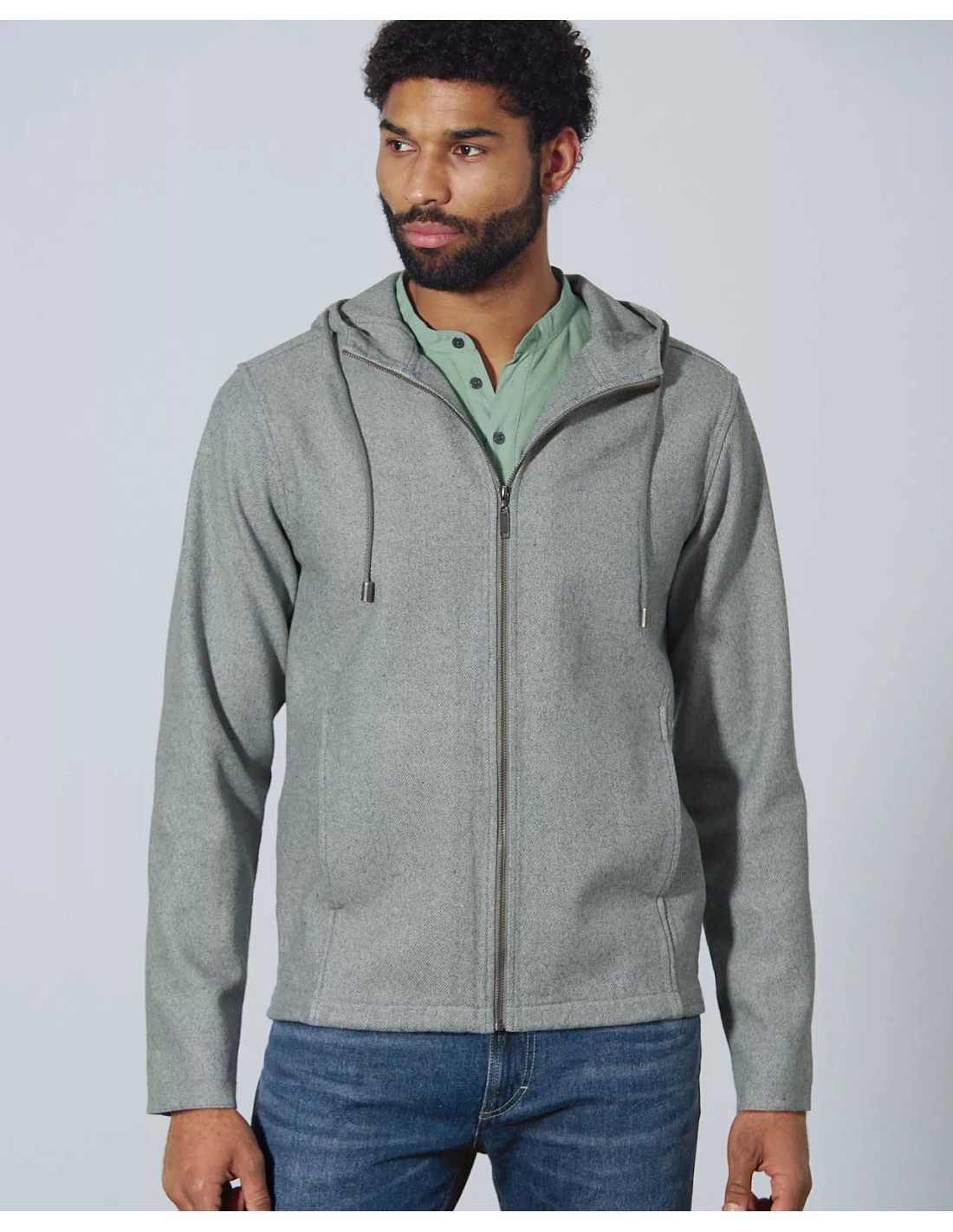 Veste sportive pour homme, chanvre recyclé et coton bio