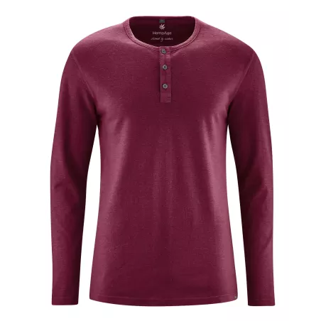 Tee shirt Henley - Boutonné homme