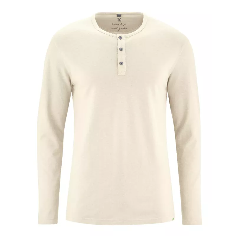 Tee shirt Henley - Boutonné homme