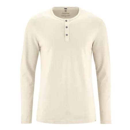 Tee shirt Henley - Boutonné homme