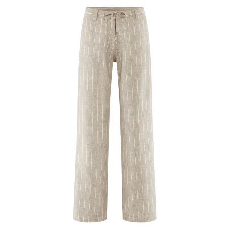 Pantalon Marlene rayé- Chanvre et Coton bio