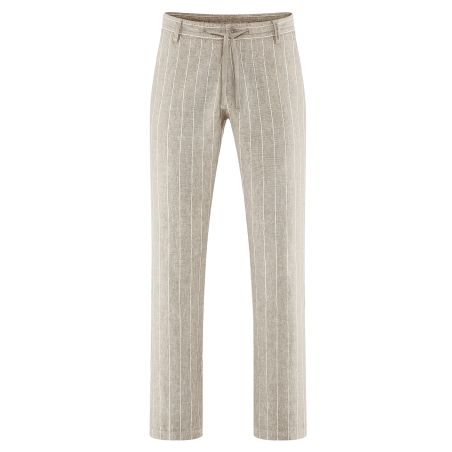 Pantalon rayé tissé - Chanvre et Coton bio